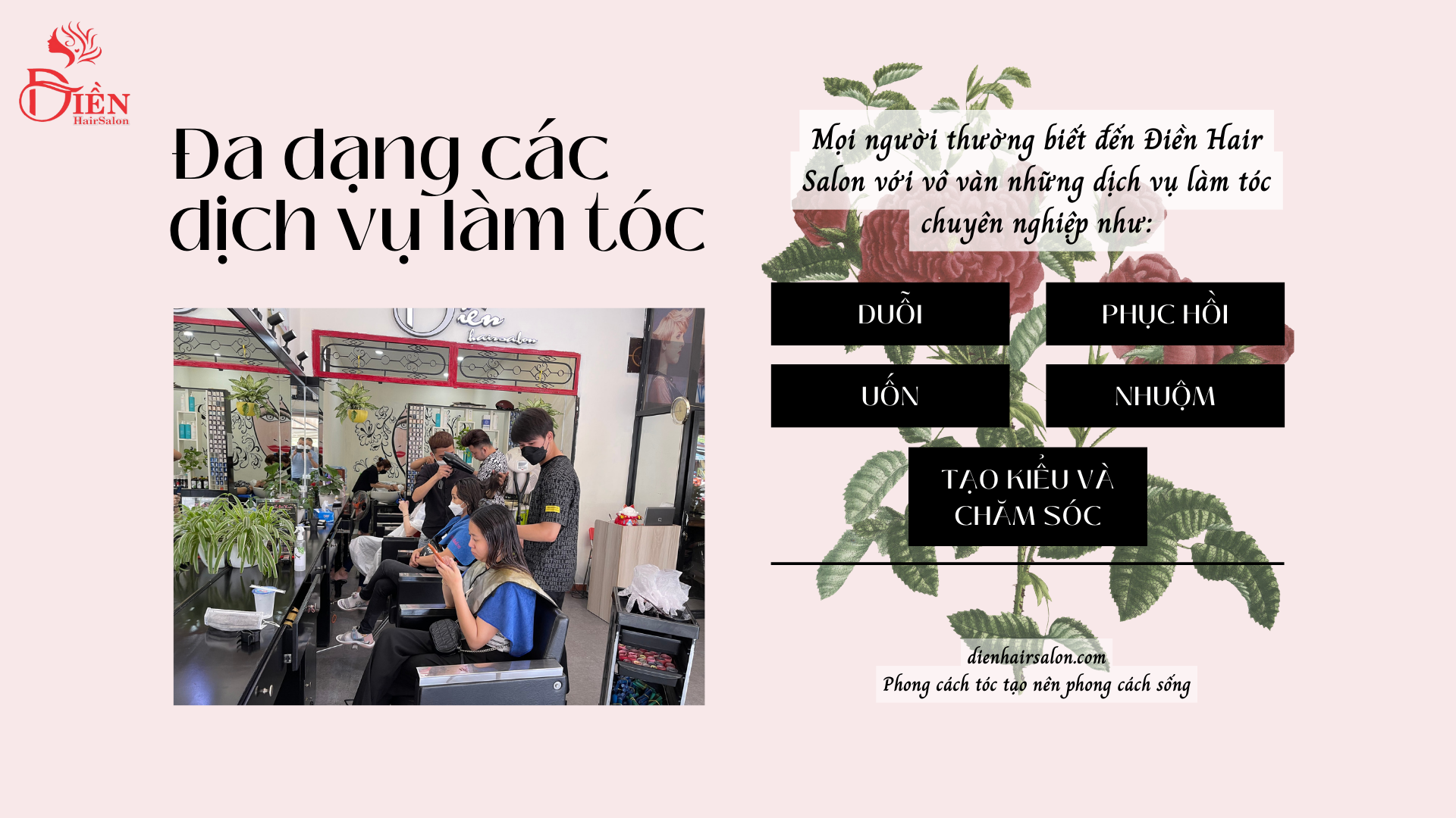 Đa dạng các dịch vụ làm tóc